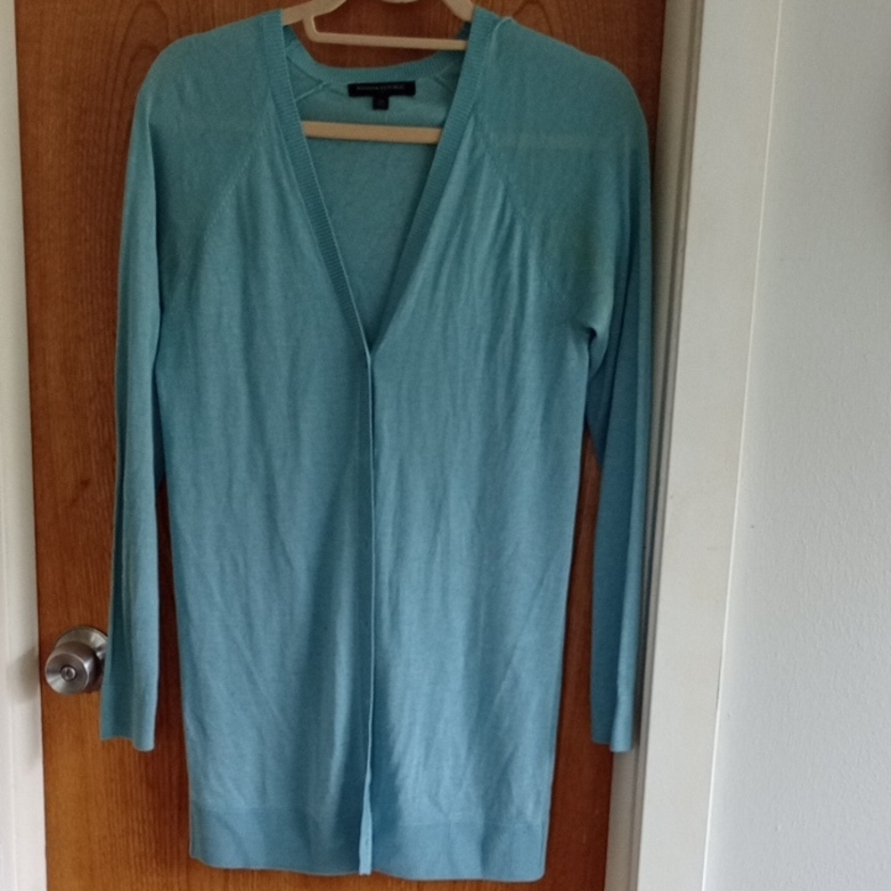 Banana Republic Light Blue Open Cardigan, Size XS